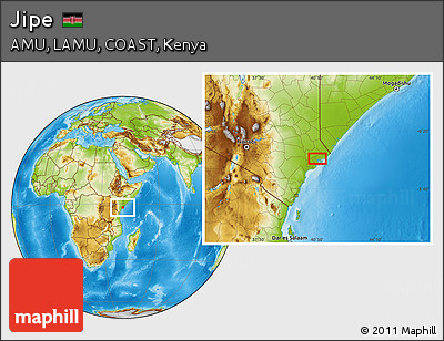Physical Location Map of Jipe