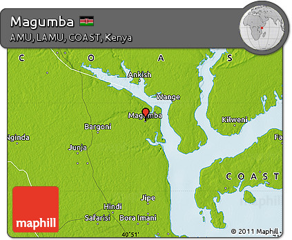 Physical Map of Magumba