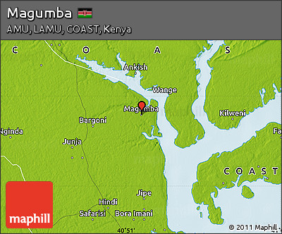 Physical Map of Magumba