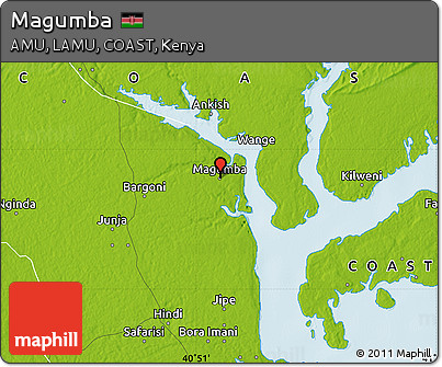 Physical Map of Magumba