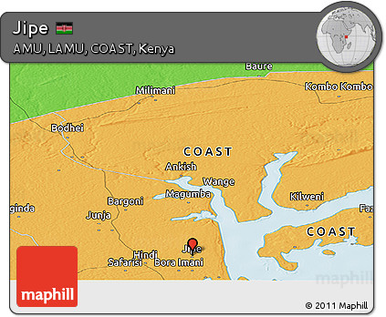 Political Panoramic Map of Jipe
