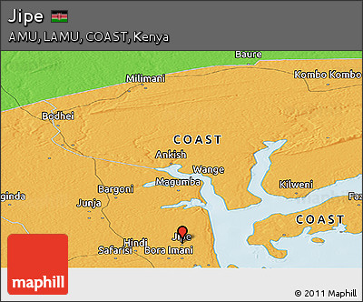 Political Panoramic Map of Jipe