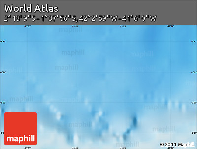 Physical Map of the Area around 1° 55' 32" S, 41° 34' 30" W