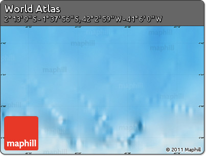 Physical Map of the Area around 1° 55' 32" S, 41° 34' 30" W