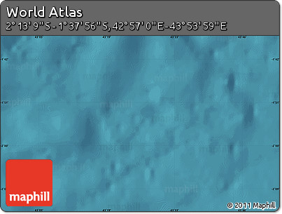 Satellite Map of the Area around 1° 55' 32" S, 43° 25' 29" E