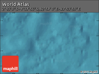 Satellite Map of the Area around 1° 55' 32" S, 43° 25' 29" E