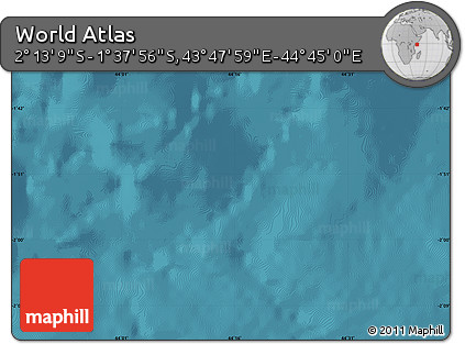 Satellite Map of the Area around 1° 55' 32" S, 44° 16' 29" E