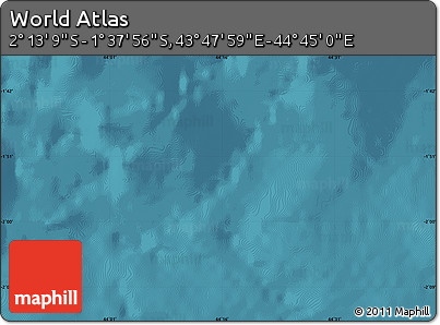 Satellite Map of the Area around 1° 55' 32" S, 44° 16' 29" E