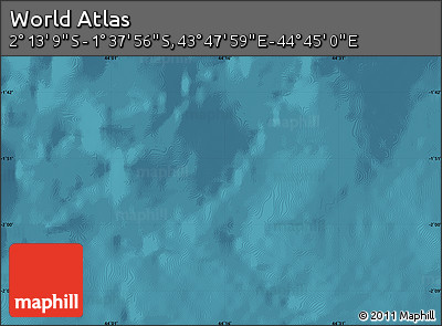 Satellite Map of the Area around 1° 55' 32" S, 44° 16' 29" E