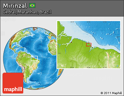Physical Location Map of Mirinzal