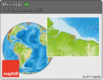 Physical Location Map of Mirinzal