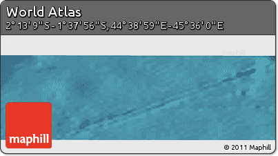 Satellite Panoramic Map of the Area around 1° 55' 32" S, 45° 7' 30" E