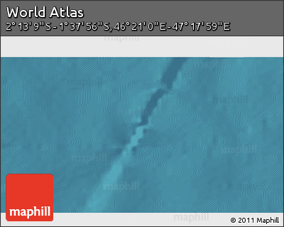 Satellite 3D Map of the Area around 1° 55' 32" S, 46° 49' 30" E