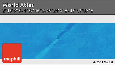 Physical Panoramic Map of the Area around 1° 55' 32" S, 46° 49' 30" E