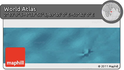 Satellite Panoramic Map of the Area around 1° 55' 32" S, 50° 13' 30" E