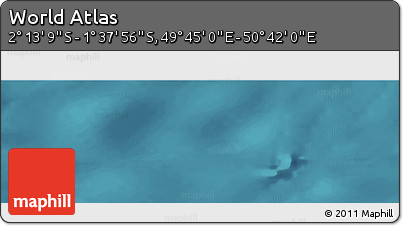 Satellite Panoramic Map of the Area around 1° 55' 32" S, 50° 13' 30" E