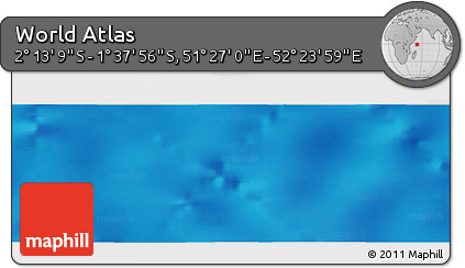 Physical Panoramic Map of the Area around 1° 55' 32" S, 51° 55' 29" E