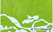 Physical Map of the area around 1° 55' 32" S, 55° 10' 29" W