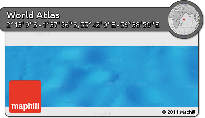 Shaded Relief Panoramic Map of the Area around 1° 55' 32" S, 56° 10' 29" E