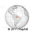 Outline Map of the Area around 1° 55' 32" S, 57° 43' 30" W, rectangular outline