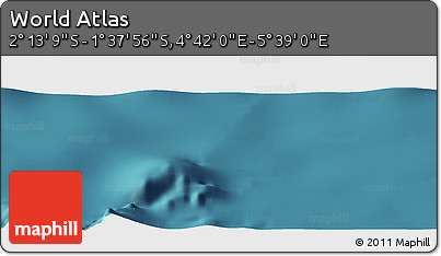 Satellite Panoramic Map of the Area around 1° 55' 32" S, 5° 10' 30" E