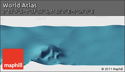 Satellite Panoramic Map of the Area around 1° 55' 32" S, 5° 10' 30" E