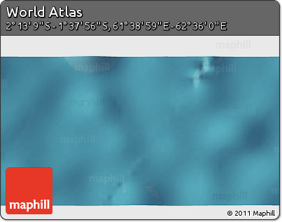 Satellite 3D Map of the Area around 1° 55' 32" S, 62° 7' 30" E