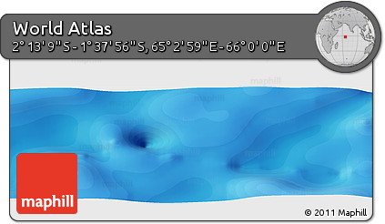 Political Panoramic Map of the Area around 1° 55' 32" S, 65° 31' 30" E