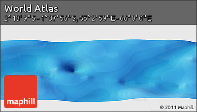 Political Panoramic Map of the Area around 1° 55' 32" S, 65° 31' 30" E
