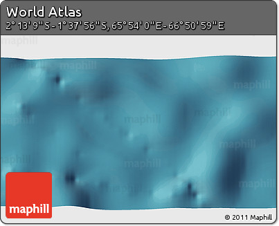Satellite 3D Map of the Area around 1° 55' 32" S, 66° 22' 30" E