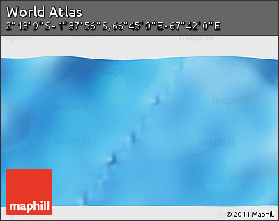 Physical 3D Map of the Area around 1° 55' 32" S, 67° 13' 29" E