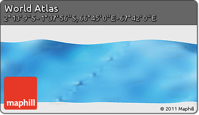Physical Panoramic Map of the Area around 1° 55' 32" S, 67° 13' 29" E