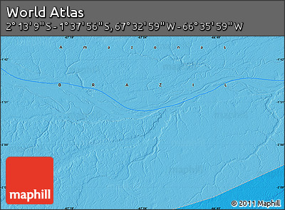 Political Map of the Area around 1° 55' 32" S, 67° 4' 29" W