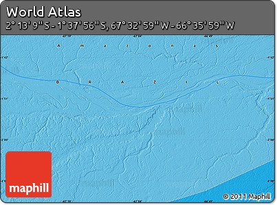 Political Map of the Area around 1° 55' 32" S, 67° 4' 29" W