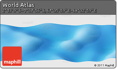 Physical Panoramic Map of the Area around 1° 55' 32" S, 68° 4' 29" E