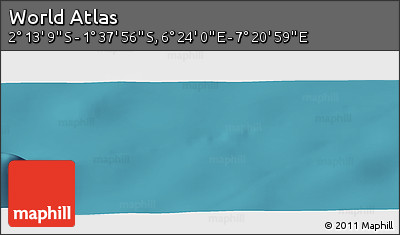 Satellite Panoramic Map of the Area around 1° 55' 32" S, 6° 52' 30" E