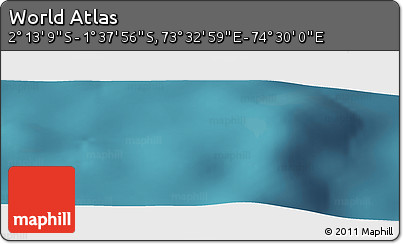 Satellite Panoramic Map of the Area around 1° 55' 32" S, 74° 1' 30" E