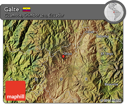 Satellite Map of Galte
