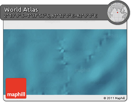 Satellite 3D Map of the Area around 1° 55' 32" S, 81° 40' 30" E