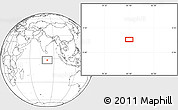Blank Location Map of the area around 1° 55' 32" S, 81° 40' 30" E