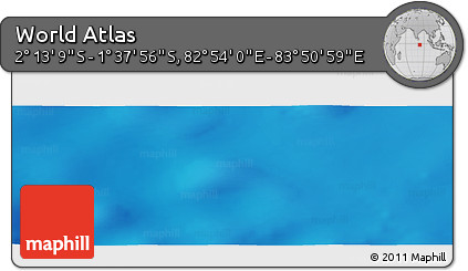 Physical Panoramic Map of the Area around 1° 55' 32" S, 83° 22' 30" E