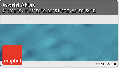 Satellite Panoramic Map of the Area around 1° 55' 32" S, 83° 22' 30" E