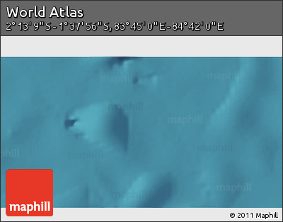 Satellite 3D Map of the Area around 1° 55' 32" S, 84° 13' 29" E