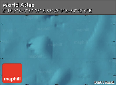 Satellite Map of the Area around 1° 55' 32" S, 84° 13' 29" E