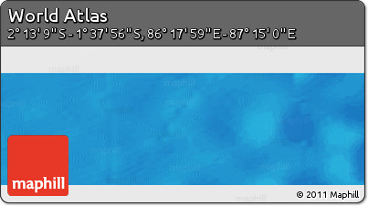 Physical Panoramic Map of the Area around 1° 55' 32" S, 86° 46' 30" E