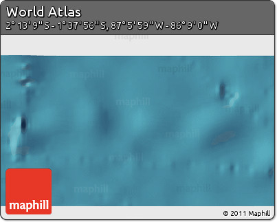 Satellite 3D Map of the Area around 1° 55' 32" S, 86° 37' 30" W