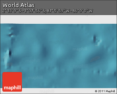 Satellite 3D Map of the Area around 1° 55' 32" S, 86° 37' 30" W