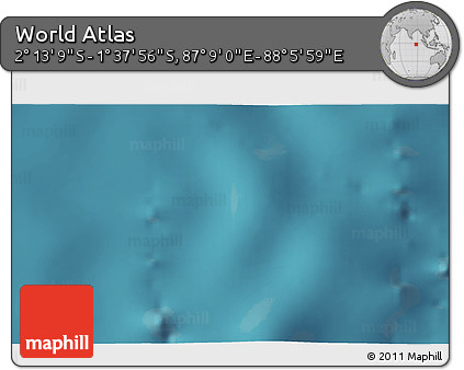 Satellite 3D Map of the Area around 1° 55' 32" S, 87° 37' 30" E