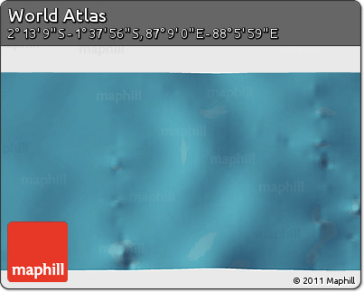 Satellite 3D Map of the Area around 1° 55' 32" S, 87° 37' 30" E