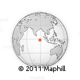 Outline Map of the Area around 1° 55' 32" S, 88° 28' 29" E, rectangular outline